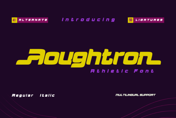 Aougtron: A Dynamic Display Font for Modern Web Design