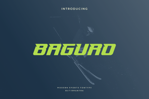 Baguro: A Display Font That Moves Your Message Forward