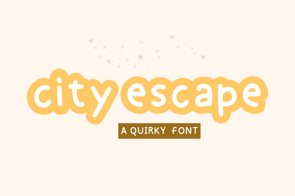 City Escape: A Display Font That Elevates Digital Branding