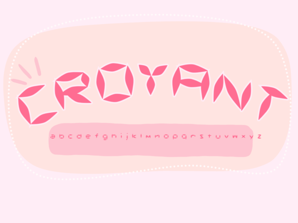 Croyant: A Joyful Display Font for Handmade Creators