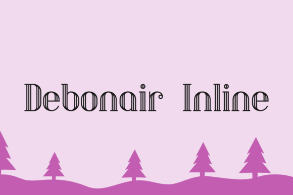 Debonair Inline: A Modern Display Font for Clean Brand Identity