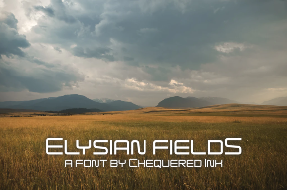 Elysian Fields: A Display Font That Elevates Marketing Visuals