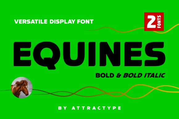 Equines Display Font: Bold, Modern & Made for Makers