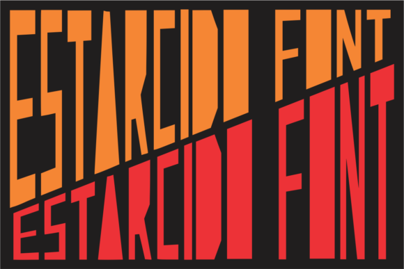 Estarcido: A Bold Geometric Display Font for Digital Design