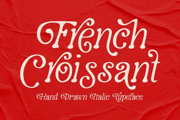 French Croissant: A Hand-Drawn Display Typeface with Editorial Warmth