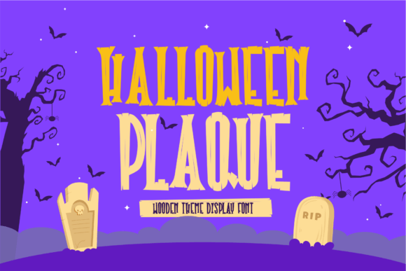 Halloween Plaque: A Display Font That Brings Warmth & Spook to Your Brand