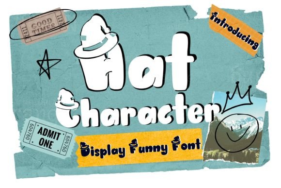 Hat Character: A Joyful Display Font for Editorial Design