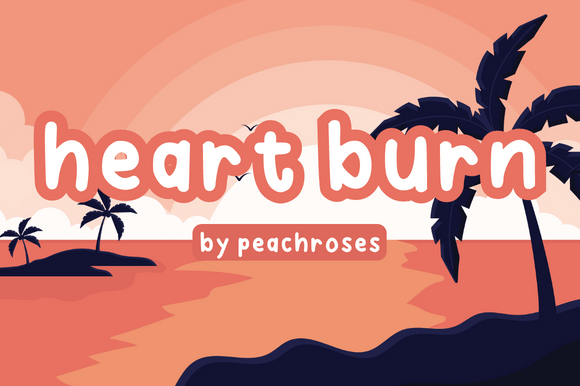 Heart Burn: A Friendly Display Font for Small Business Branding