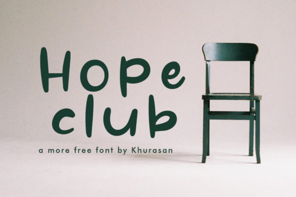 Hope Club: A Modern Display Font for Digital Branding
