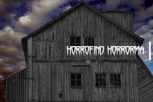 Horrofind Horrorma: A Spooky-Sharp Display Font for Handmade Sellers