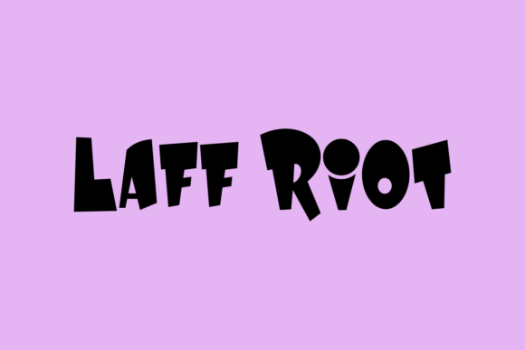 Laff Riot: A Playful Display Font That Lifts Your Brand