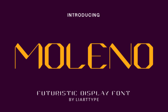 Moleno: A Bold, Futuristic Display Font for Crafters
