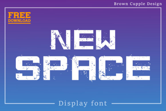 New Space: A Techno Display Font That Pops on Digital Screens