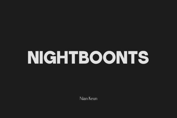 Nightboonts: A Bold, Playful Display Font That Demands Attention