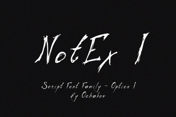 Notex-i: A Brushed Display Font That Feels Alive