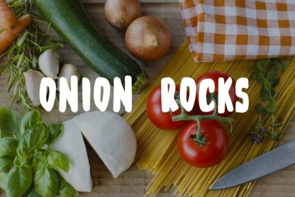 Onion Rocks: A Playful Display Font for Digital Designers