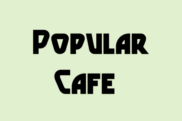 Popular Cafe Font: A Scroll-Stopping Display Typeface for Marketers