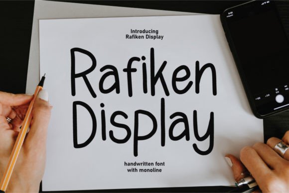 Rafiken Display: A Playful Retro Typeface for Digital Design
