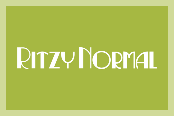 Ritzy Normal: A Playful Uppercase Display Typeface for Thoughtful Design