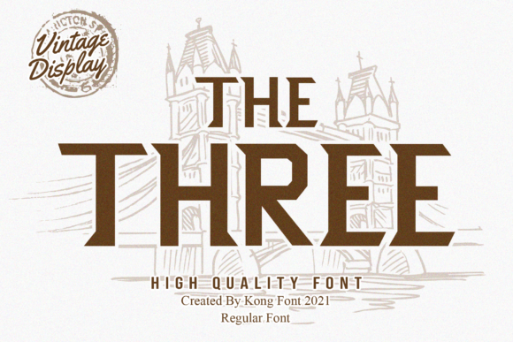 The Three: A Display Font That Cuts Through the Feed