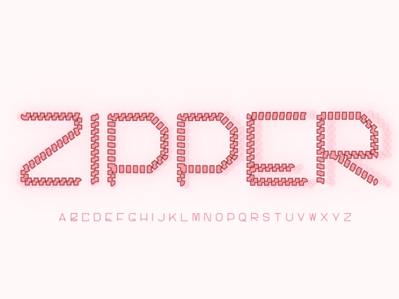 Zipper Display Font: Bold, Playful & Perfect for Handmade Labels